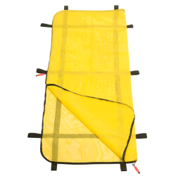 Housse transport de corps Aquatique Jaune L.239 cm x l.91cm 10 poignees