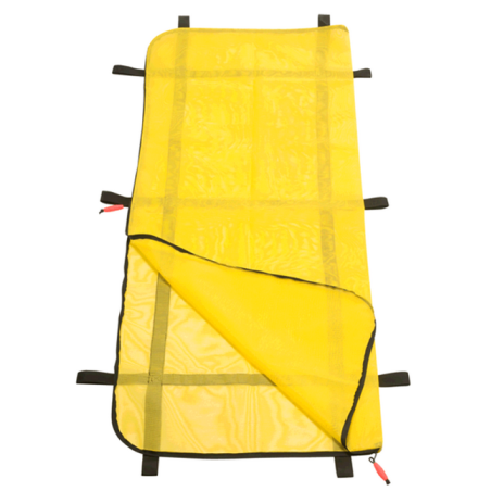 Housse transport de corps Aquatique Jaune L.239 cm x l.91cm 10 poignees