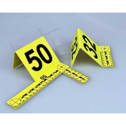 Plots de marquage petits avec regle pliable 6 cm x 14 cm / 1-10