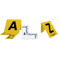 Plots de marquage de A a Z avec regle cm / Blanc